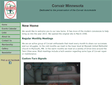 Tablet Screenshot of corvairminnesota.com